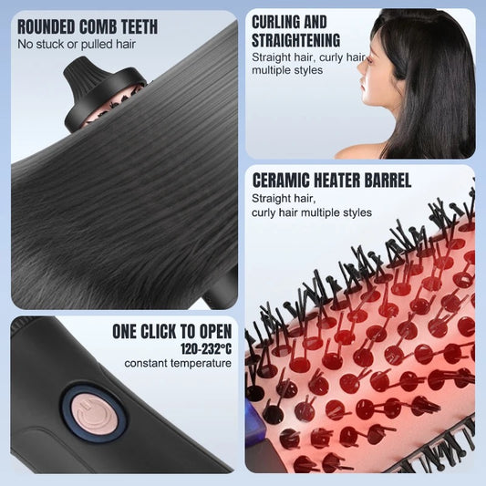 Hot professional brush 3 in 1 اللون أسود مع ذهبي