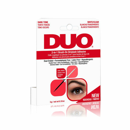 DUO 2-IN-1 BRUSH-ON STRIPLASH ADHESIVE, DARK AND CLEAR - HER BEAUTY KW